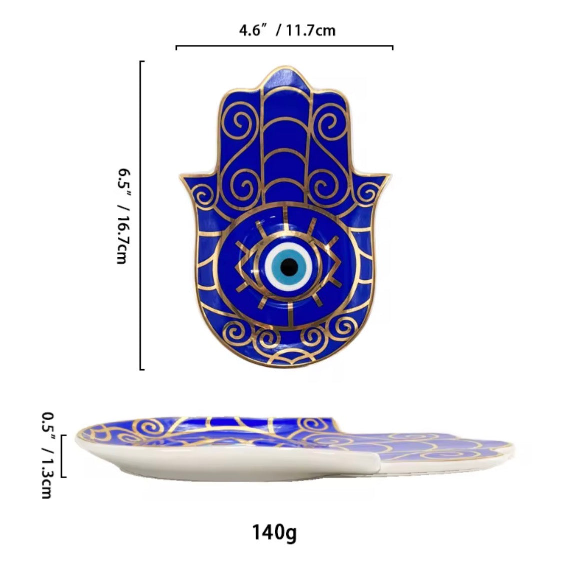 Hamsa Ceramic Jewelry Plates 008