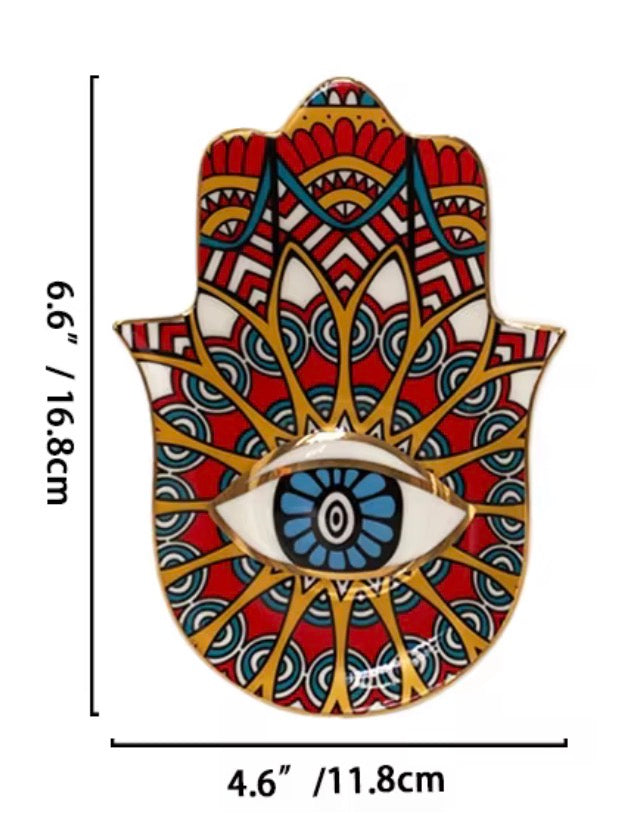 Hamsa Ceramic Jewelry Plates 005