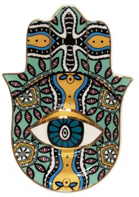 Hamsa Ceramic Jewelry Plates 004