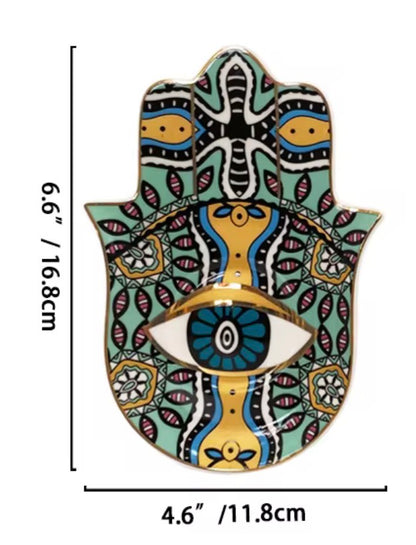 Hamsa Ceramic Jewelry Plates 004