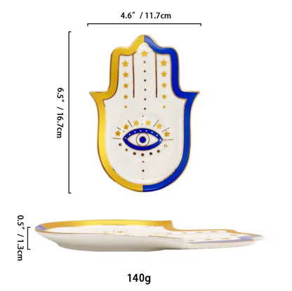 Hamsa Ceramic Jewelry Plates 007