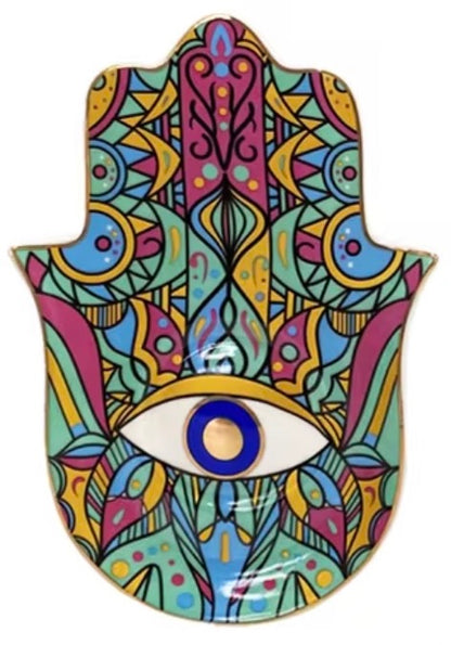 Hamsa Ceramic Jewelry Plates 006