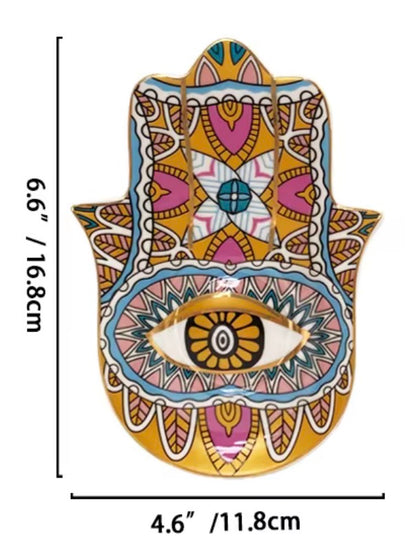 Hamsa Ceramic Jewelry Plates 002