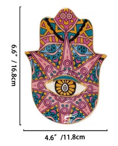 Hamsa Ceramic Jewelry Plates 003