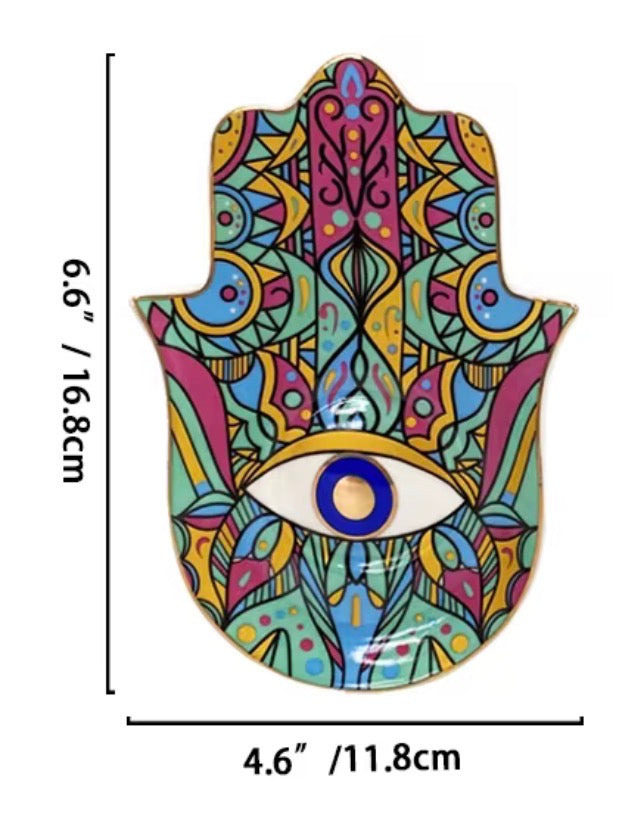 Hamsa Ceramic Jewelry Plates 006