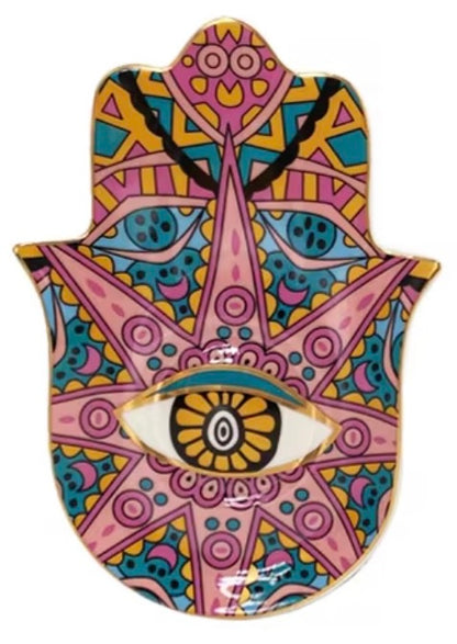 Hamsa Ceramic Jewelry Plates 003