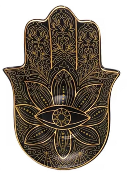 Hamsa Ceramic Jewelry Plates 001