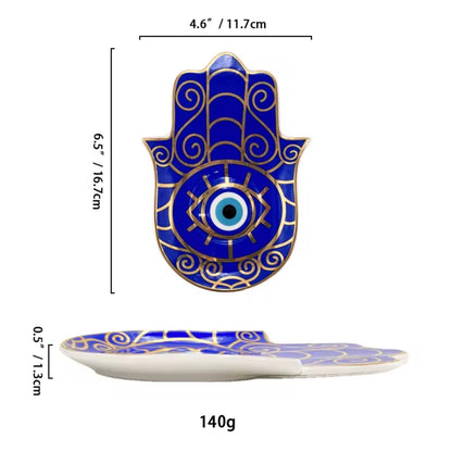 Hamsa Ceramic Jewelry Plates 008