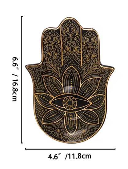 Hamsa Ceramic Jewelry Plates 001
