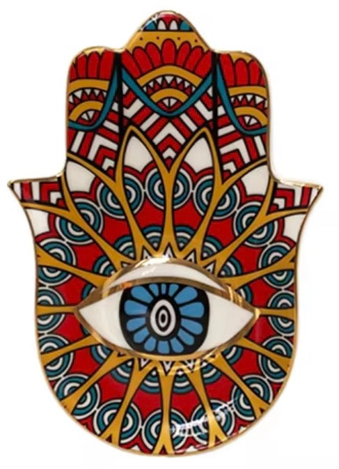Hamsa Ceramic Jewelry Plates 005