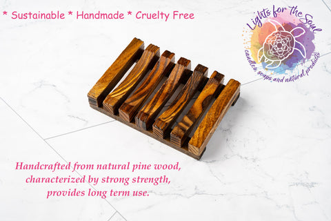 Natural Wooden Soap Case Holder