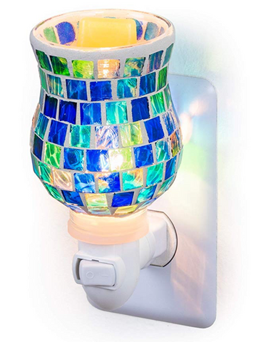 Warmer Lamp Blue Mosaic