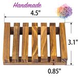 Natural Wooden Soap Case Holder